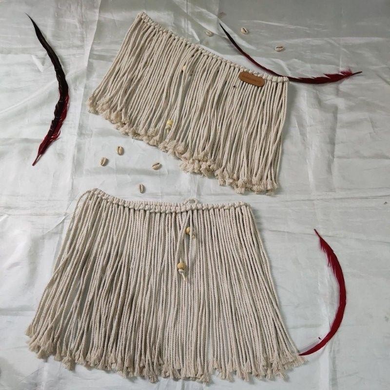 Rok Rumbai Kostum Adat Papua Anak Katun Halus