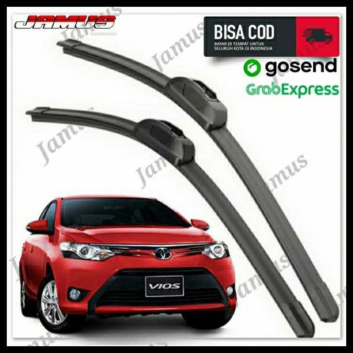 TERBARU WIPER TOYOTA VIOS GEN 3 FRAMELESS BANANA 
