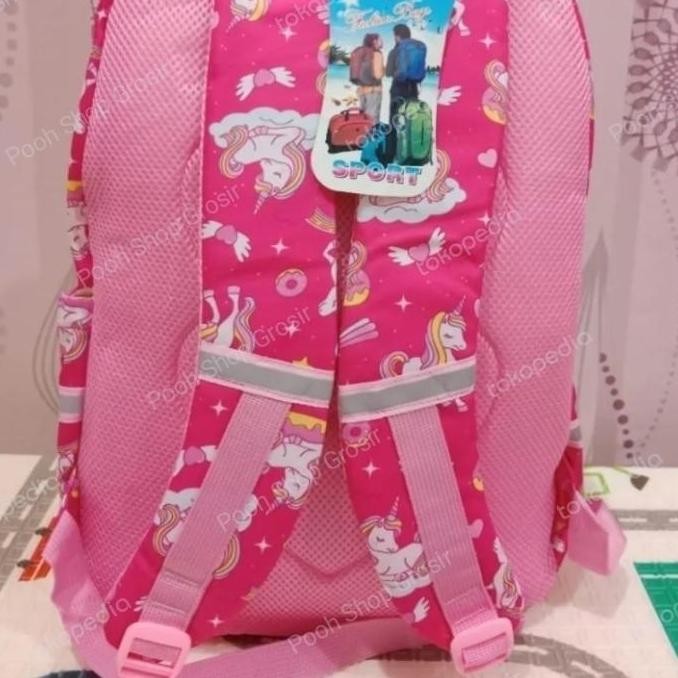 

Miliki Tas Sekolah Sd Tahan Air Anak Perempuan Waterproof Import 18 Inci