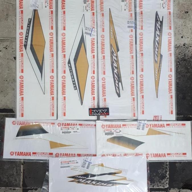 Striping Stiker Mio Maximo 2006 Gold Original Yamaha Vietnam