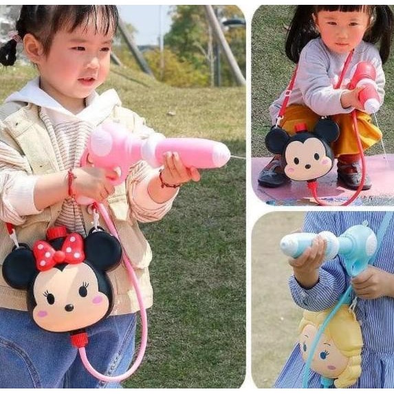 

Miliki Bagpack Backpack Watergun Disney Mickey Minnie Elsa