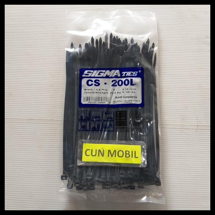 

HOT DEAL KABEL TIES INSULOC 200L 20 CM MERK SIGMA TIES HARGA PER PACK ISI 100PC !!!!!!