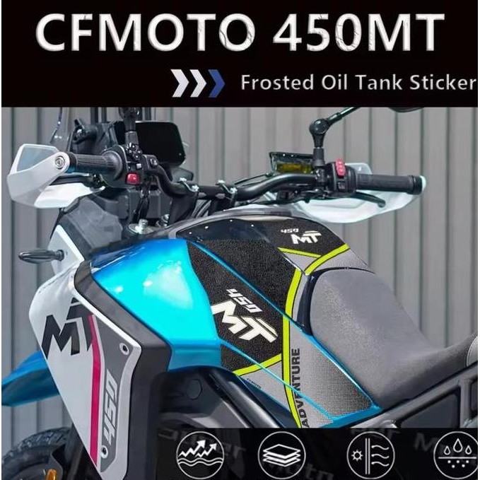 3M Decal Motorcycle Fuel Tank Pad Side Sticker Cf Moto 450Mt Knee Grip Pad Waterproof For Cfmoto 450