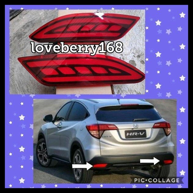 GRATIS ONGKIR SEPASANG LED BUMPER BELAKANG HONDA HRV REFLEKTOR BUMPER BELAKANG HRV 