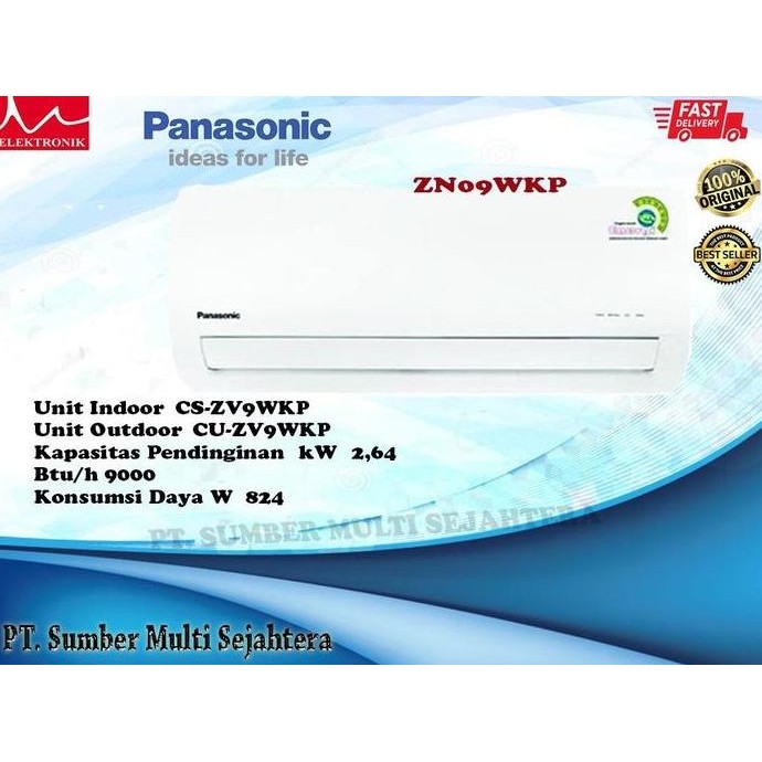 TERMURAH - AC Panasonic CS-ZN9WKP AC Split 1 PK Standard - Unit Only