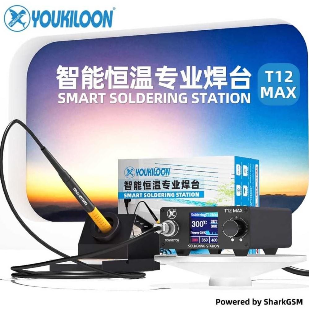 SOLDER T12 MAX FULL SET YOUKILOON - SOLDER STATION - SOLDER TANGAN RB8