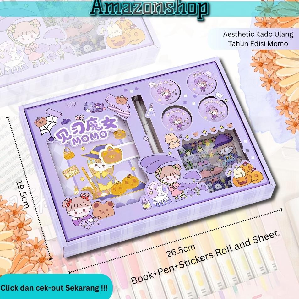 

Lc Jurnal Set Buku Agenda Diary Book Notebook Plus Stiker Hadiah Hampers