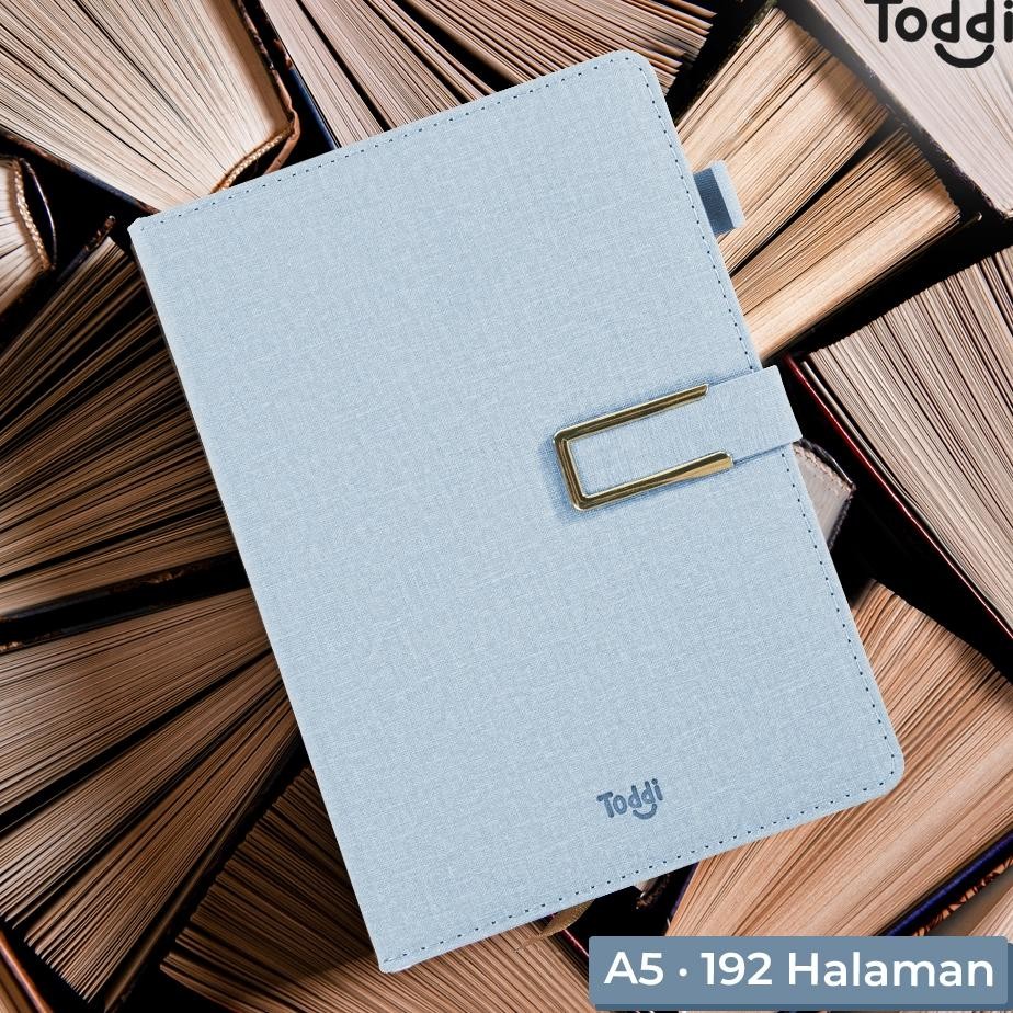 

Toddi Buku Jurnal Hardcover Notebook Diary A5 72Gsm 192 Halaman Magnet Bisa Custom Logo Dan Nama