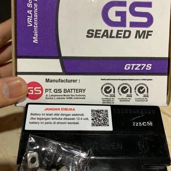 Aki Original Motor Satria Fu 150 Gs Astra Gtz7S Mf Aki Kering