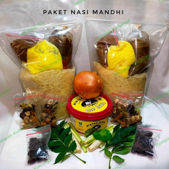 

Paket nasi mandhi 1kg bumbu kebuli & beras basmati arab siap masak LS