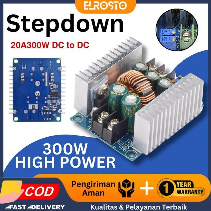 Promo stepdown 20A 300W power supply DC DC step down CA CC Buck converter DC COD