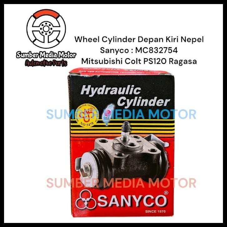 GRATIS ONGKIR SANYCO WHEEL CYLINDER MASTER REM RODA DEPAN KIRI NEPEL MC832754 MITSUBISHI COLT PS120 