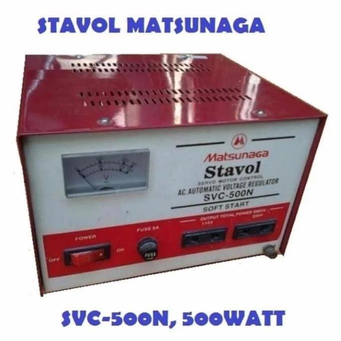 MATSUNAGA STAVOL 500 WATT / STABILIZER MATSUNAGA 500WATT SVC -500