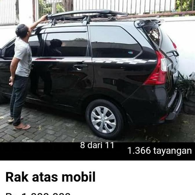 roof rak bagasi atas+ cross bar avanza merek sun rack