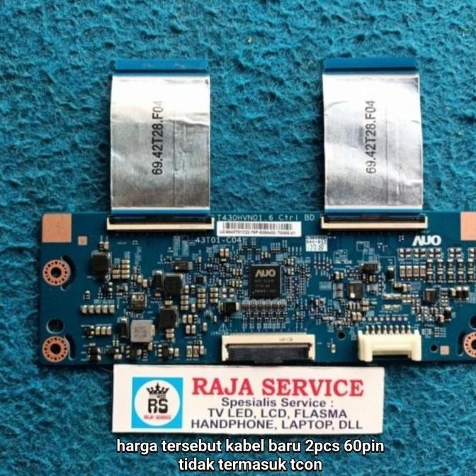 Terlaris Kabel Tv Samsung Ua43J5500 Ua43J5500Ak Flaxible Lvds Tcon Panel.Ori