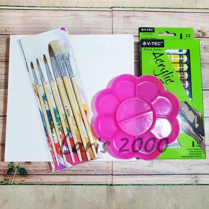 

Paket Lukis Cat Akrilik / Set Lukis / Belajar Melukis