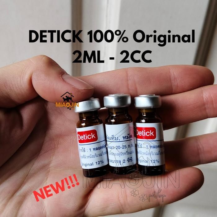 Detick 2Ml Obat Kutu Kucing & Anjing Hewan Kelinci Asli 100% Original