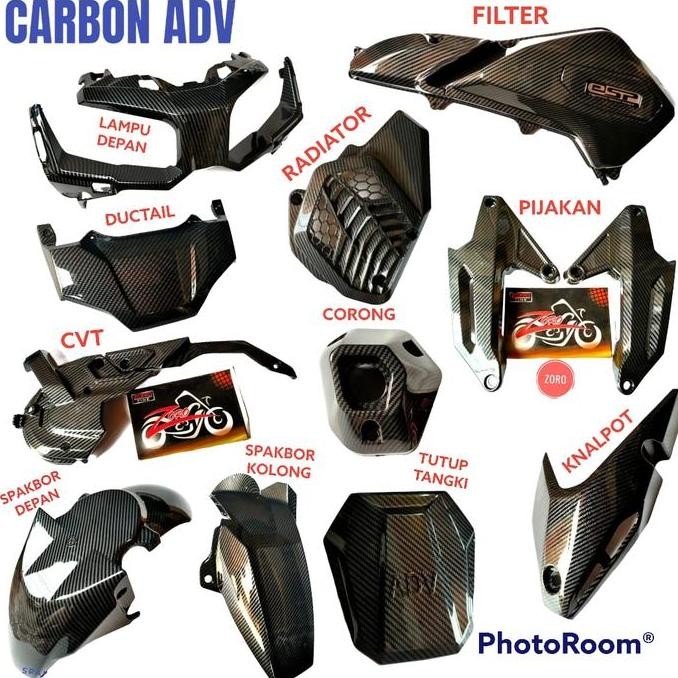 Tutup Cover Body Full Set Motor Adv 150 Carbon Zoro