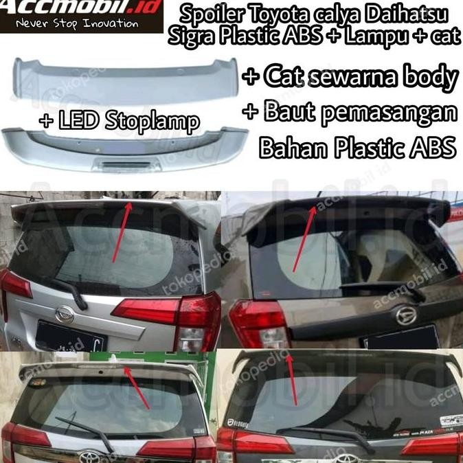 spoiler toyota calya daihatsu sigra