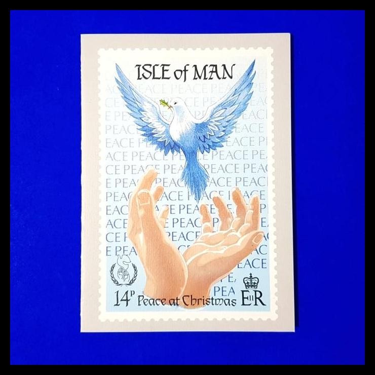 

BEST DEAL PRANGKO POSTCARD CHRISTMAS, "PEACE AT CHRISTMAS" DARI ISLE OF MAN !!!!!!