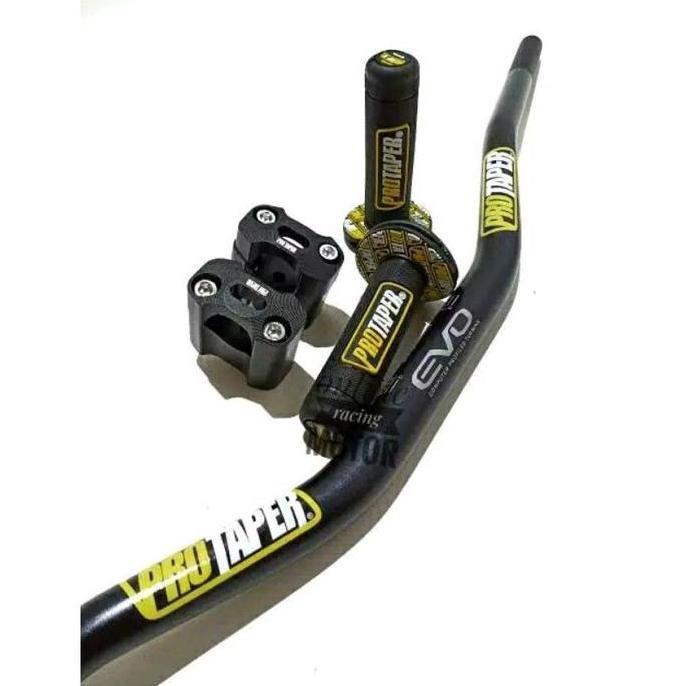 Stang Fatbar Protaper Carmichael Evo Paketan Riser Handgrip Busa Klx Crf Vixion Nmax