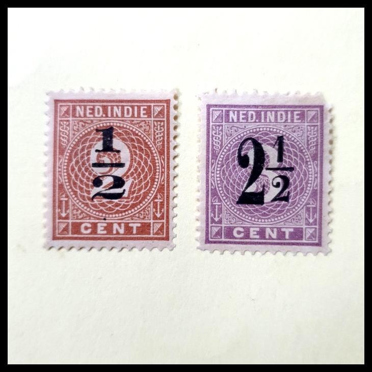 

HOT DEAL PRANGKO NED INDIE N-7 1902. C.T. NILAI BARU DI ATAS PRANGKO SERI ANGKA. SET LENGKAP (2V) *) !!!!