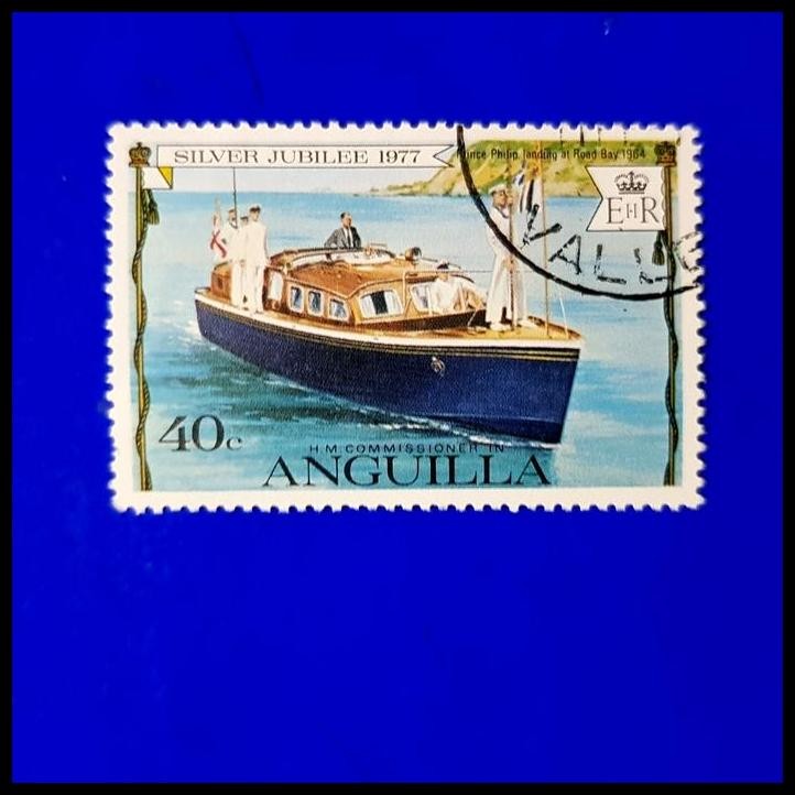 

GRATIS ONGKIR PRANGKO SILVER JUBILEE ~ PRINCE PHILIP LANDING AT ROAD BAY 1964 !!