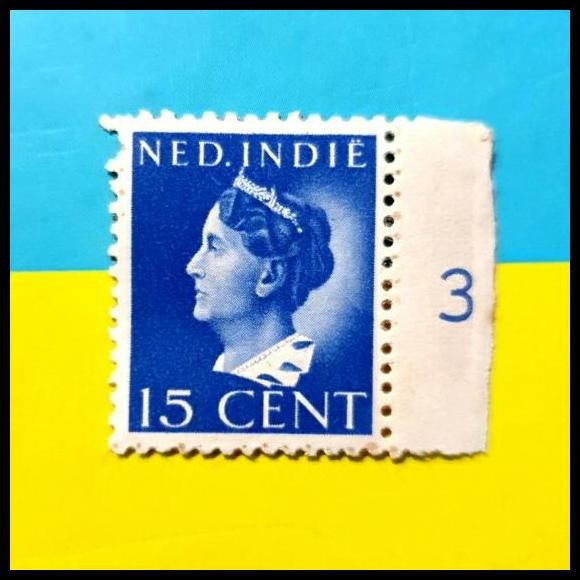 

TERMURAH PRANGKO NED INDIE N-44. 1941. RATU WILHELMINA 15 CENT !!!