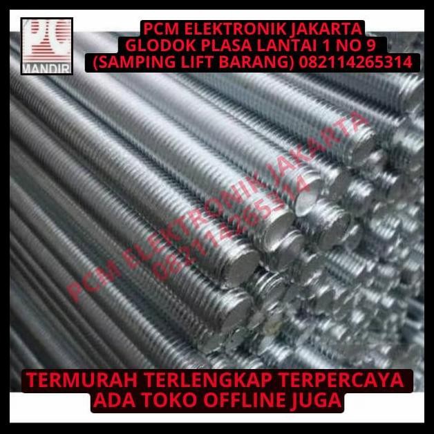 TERBARU MUR PLUS BAUT 8X250 M8X250 DIAMETER 8MM 8 MM PANJANG 25CM 25 CM 100PC !!!!!