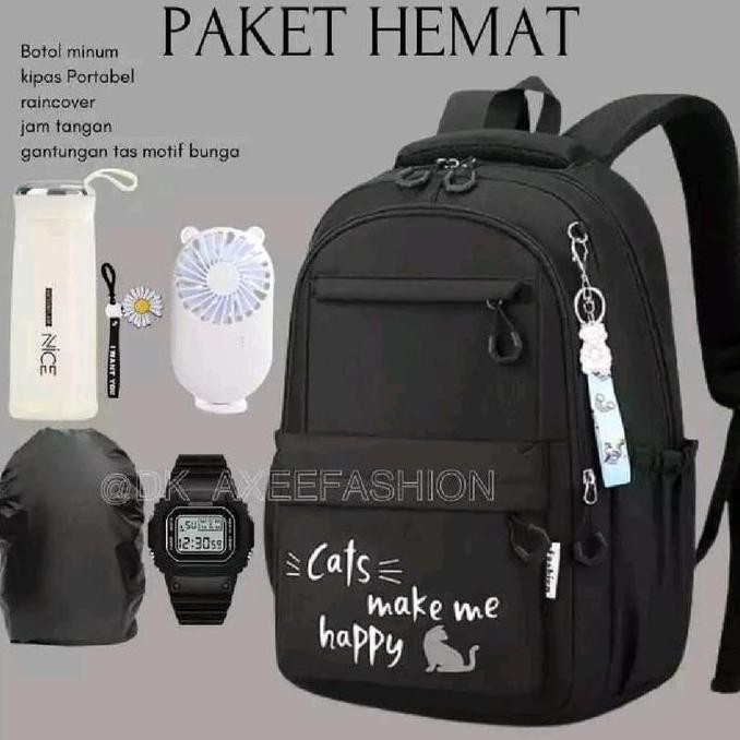 

Miliki Tas Ransel Sekolah Sd Smp Remaja Perempuan Bonus Botol Jam Tangan Sport Tas Sekolah Anak Premium Banyak Bonus