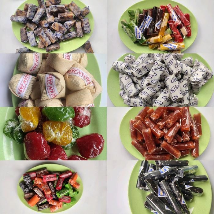 

Cri Dodol Garut Mix Campur Kemasan 1Kg Cemilan Manis Camilan Jajanan Permen Candy Snack