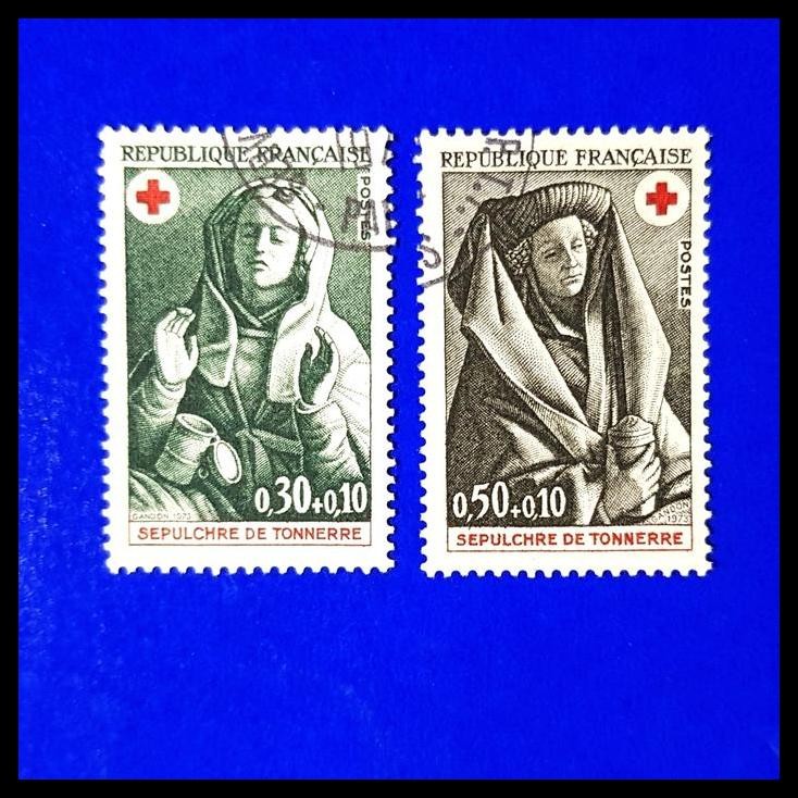 

HOT DEAL PRANGKO PRANCIS/FRANCE. 1973. TEMA PALANG MERAH/ RED CROSS. SET. USED !!!!!
