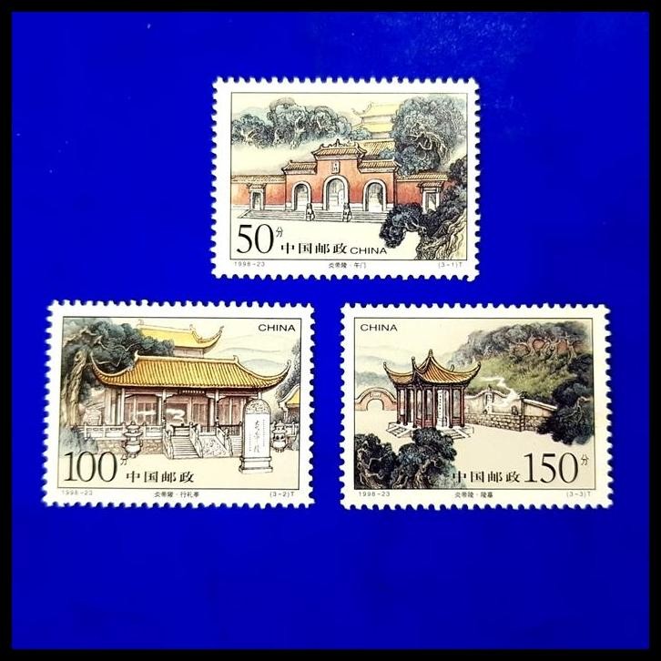 

BEST DEAL PRANGKO CHINA 1998-23 CHINESE MAUSOLEUM OF YANDI. SET LENGKAP 3V !!!!!!