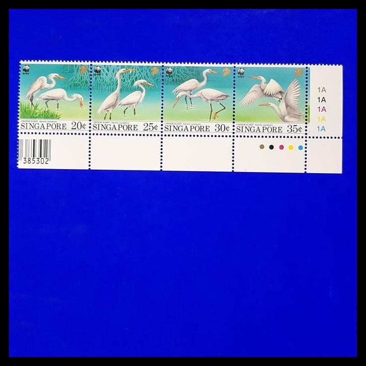 

BEST DEAL PERANGKO/PRANGKO WWF BURUNG BANGAU/CHINESE EGRET DARI SINGAPORE !!!!!!