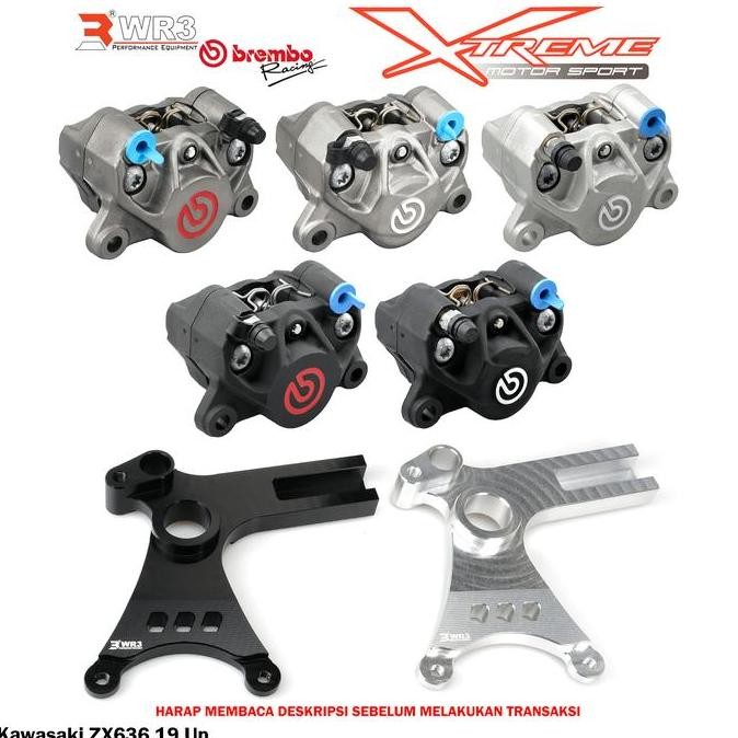 Breket Kaliper WR3 Belakang With Brembo 2P1P ZX6R / ZX636 ZX 636 6R