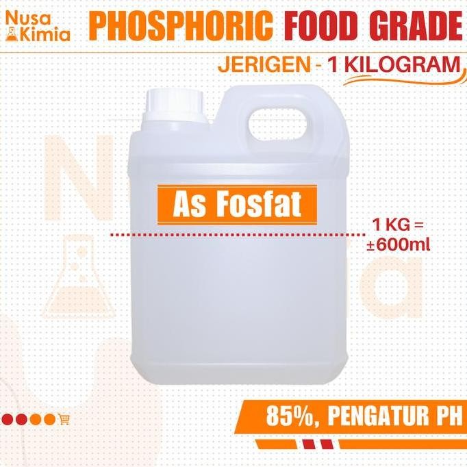 

Promo Phosphoric Acid / Asam Fosfat Food Grade 85% 1 Kg COD