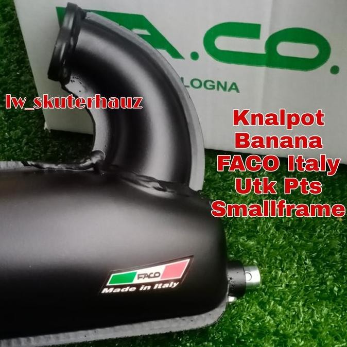 Knalpot FACO hitam utk smallframe pts dkk