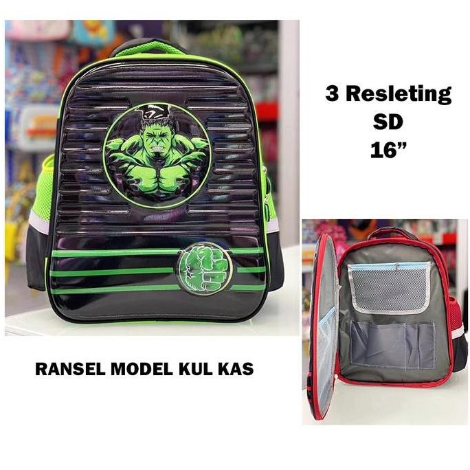 

Miliki Tas Ransel Anak Sekolah Laki Laki Sd Model Kas Kantung Depan 3 Ruang Kas 16Inch