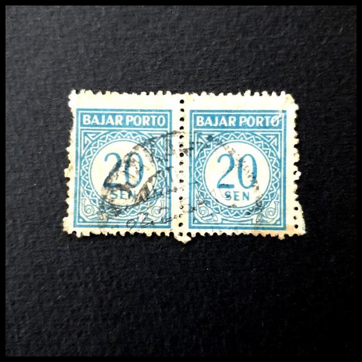 

TERMURAH PRANGKO INDONESIA. BAJAR PORTO 1951. 20 SEN, PIAR. JAKARTA 22.2.1954 !!!!