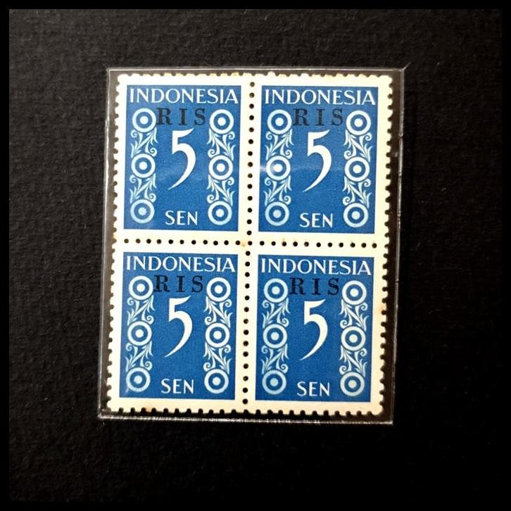 

GRATIS ONGKIR PRANGKO INDONESIA 1950 C.T. RIS 5 SEN, BLOK-4 !!