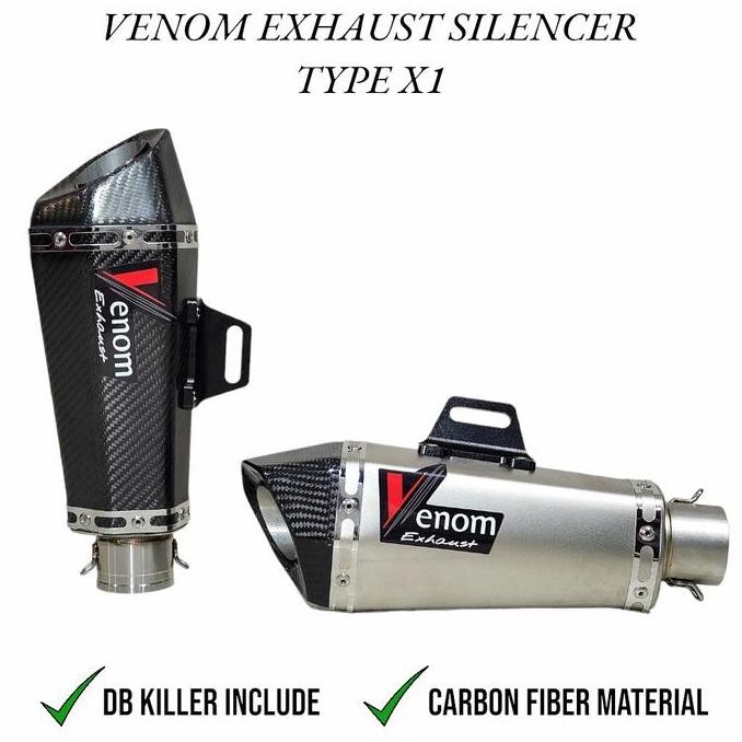Silencer VENOM X1 Carbon 51.5mm not Leovince Arrow R9 SC