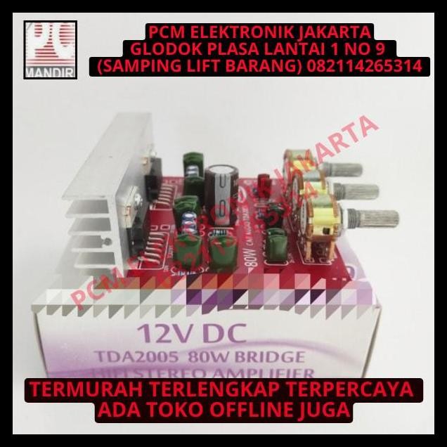 GRATIS ONGKIR KIT POWER AMPLIFIER STEREO 12V DC 12VOLT 12 VOLT PLATINUM TDA2005 