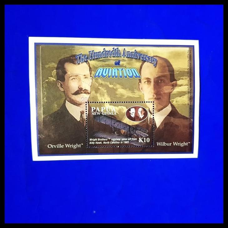 

TERMURAH PERANGKO PAPUA NEW GUINEA. WRIGHT BROTHER. ANNIVERSARY OF AVIATION !!!!!