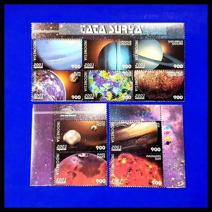 

HOT DEAL PERANGKO/PRANGKO INDONESIA. TATA SURYA/SOLAR SYSTEM. SET LENGKAP (10V) !!