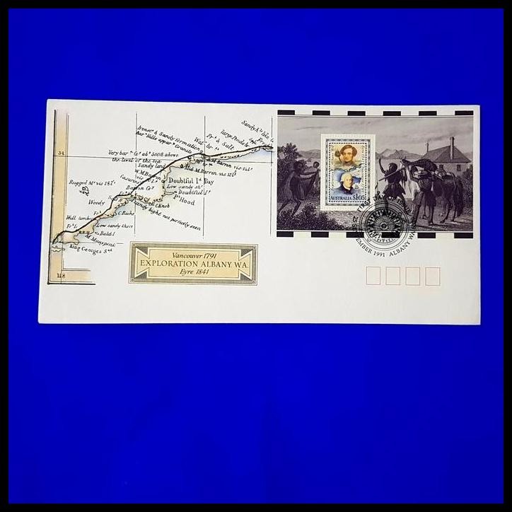 

BEST DEAL PERANGKO/PRANGKO AUSTRALIA. FDC EXPLORATION ALBANY WA. VANCOUVER 1791 !!!!!!