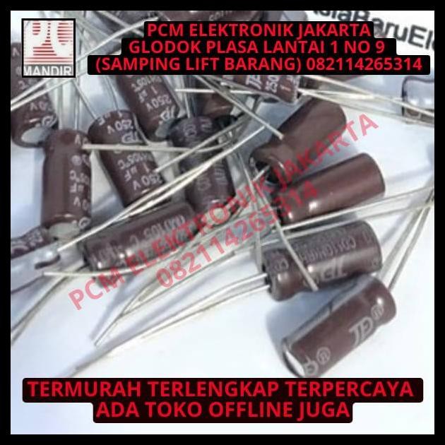 TERMURAH KAPASITOR CAPACITOR ELCO 1UF 250V / 1 250V / 1 UF 250 V