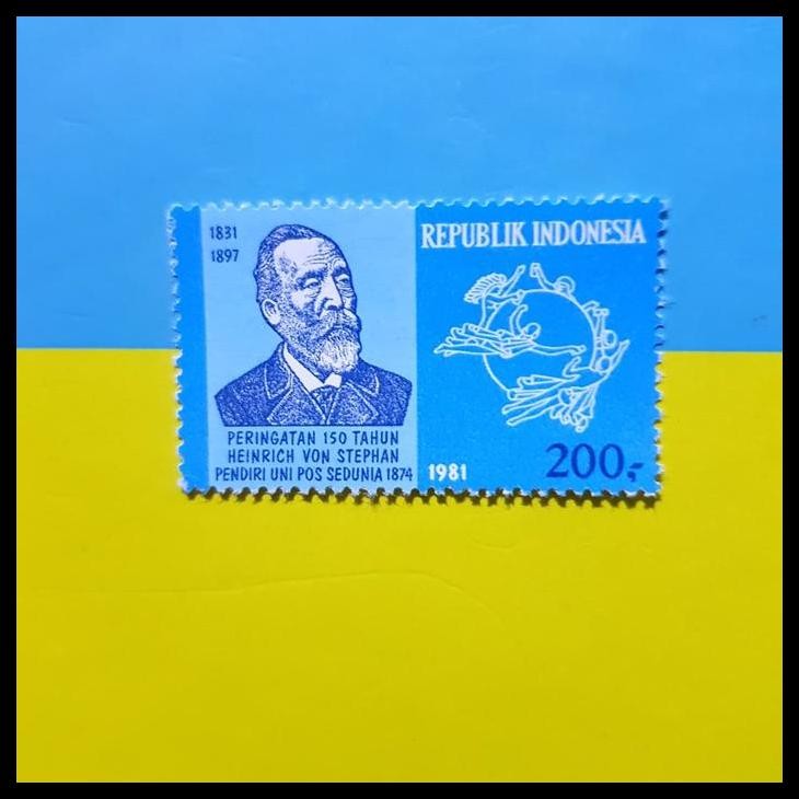 

HOT DEAL PRANGKO/PERANGKO INDONESIA. 150TH MR. HEINRICH VAN STEPHAN PENDIRI UPU !!!!!!