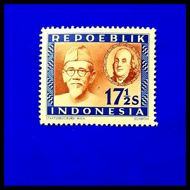 

BEST DEAL PERANGKO/PRANGKO INDONESIA. HADJI AGOES SALIM DAN FRANKLIN !!