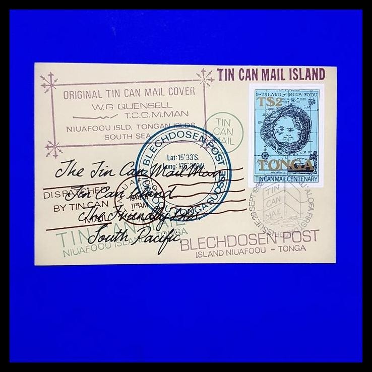 

DISKON PERANGKO/PRANGKO TONGA. SS TIN CAN MAIL ISLAND CENTENARY !