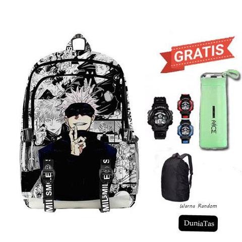 

Spesial Tas Ransel Sekolah Anak Laki Laki Sd Karakter Gojouro Naruto Terbaru Satu Paket 4In1 Cod